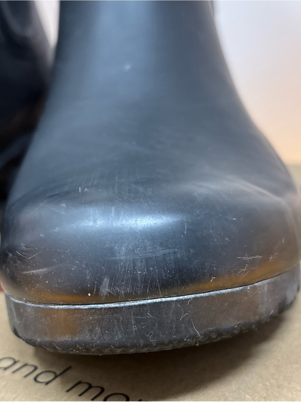 Sz 9 Roma Black Women's Chelsea Rain Ankle Boots used need cleaning 🧽 - Picture 17 of 17